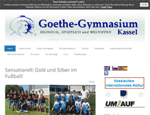 Tablet Screenshot of goethegymnasium-kassel.de